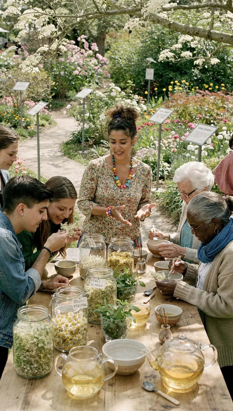 Tavaszi virágzás, bodzavirág tea gőzölgő aroma mögött.